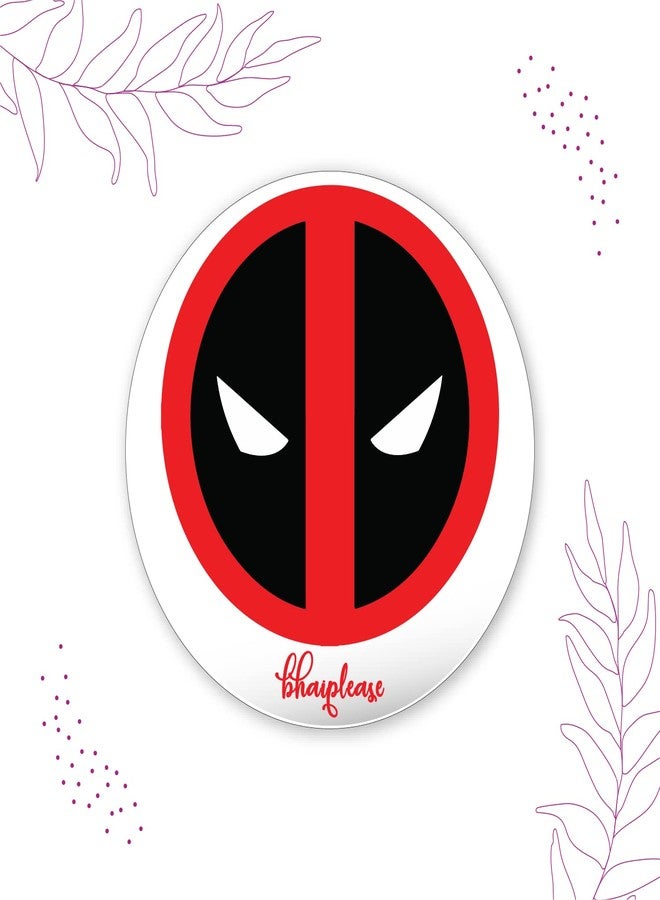 Bhai Please Deadpool Pin Badges | 44mm Round Shaped Pin- Badge | Pin-Back Button Badge | Gift for Birthday, Events (Pack of 5) - Image 3